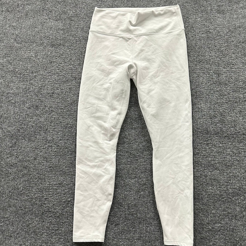Fabletics Leggings Womens Size M White PowerHold Compression Athletic Yoga Pants